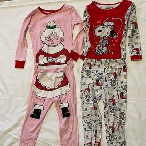 Carters & Peanut 5T Christmas Pajamas Sets